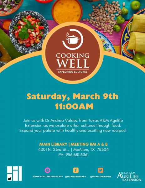 Image for event: Cooking Well Exploring Cultures 