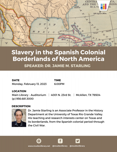 Image for event: Slavery in the Spanish Colonial Borderlands of North America