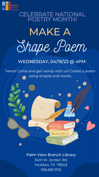 Image for event: Shape Poetry