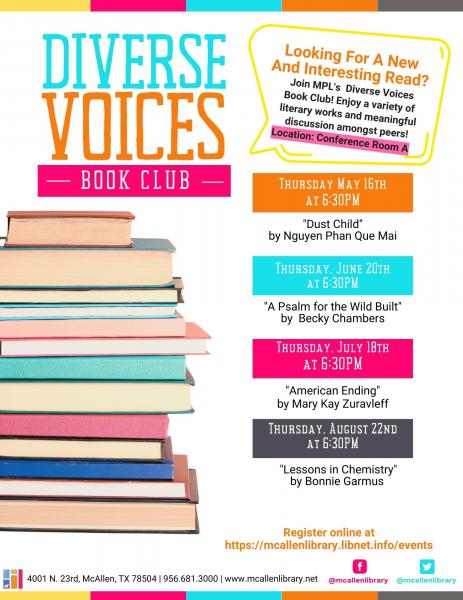 Image for event: Diverse Voices Book Club