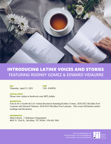 Image for event: Introducing Latinx Voices and Stories 