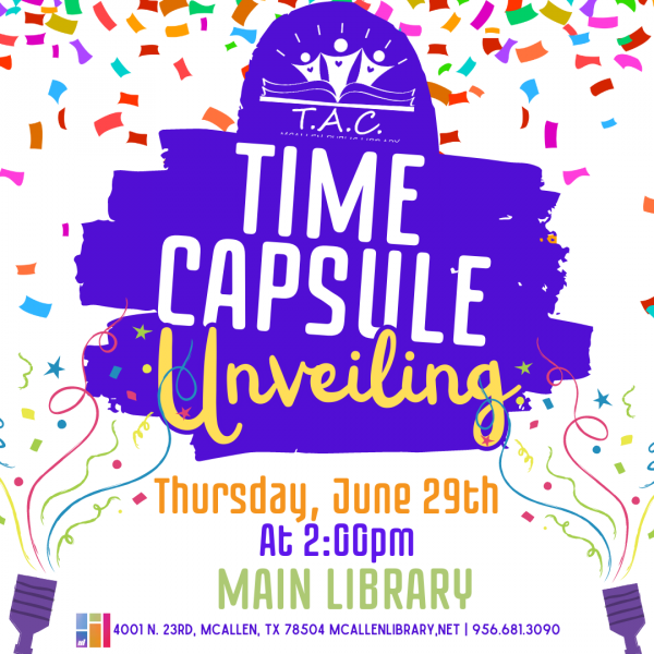 Image for event: TAC Time Capsule Unveiling