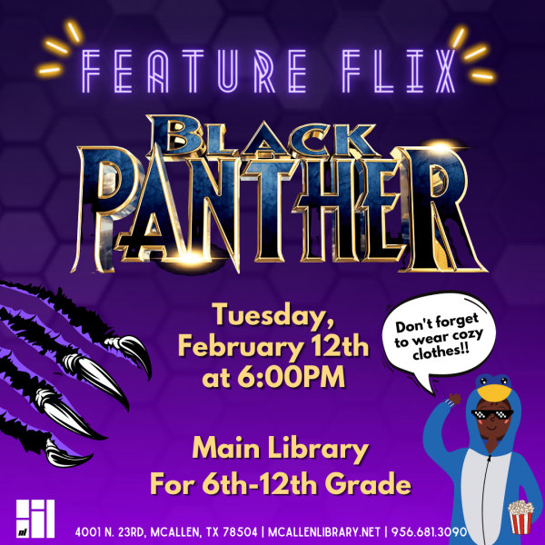 Image for event: Feature Flix: Black Panther