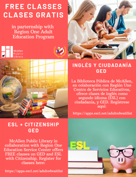 Image for event: Region One ESL + Citizenship Class