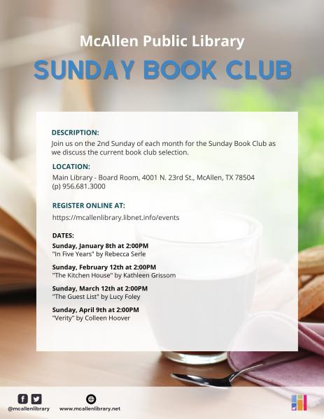 Image for event: Sunday Book Club