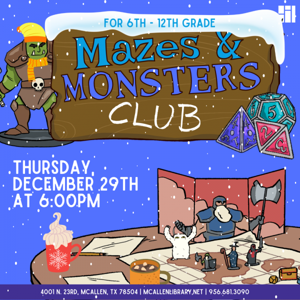 Image for event: Mazes &amp; Monsters Club