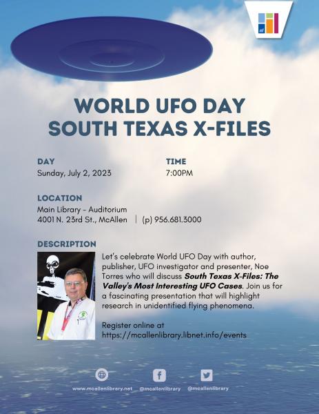 Image for event: South Texas X-Files: The Valley's Most Interesting UFO Cases